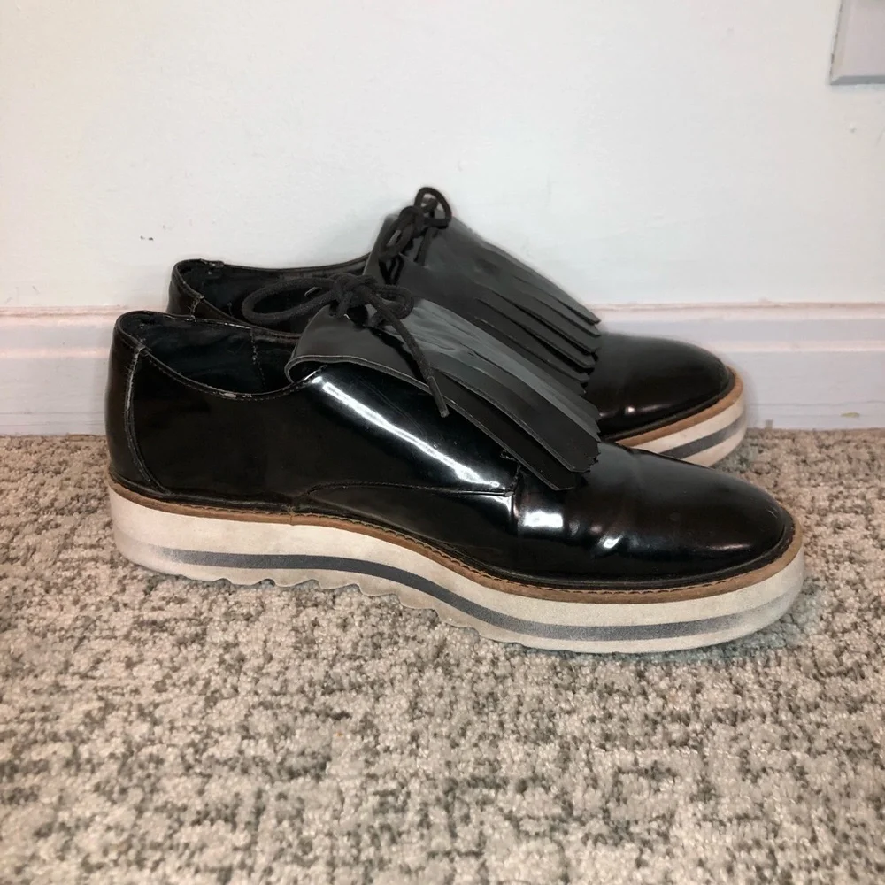 Zara black kiltie